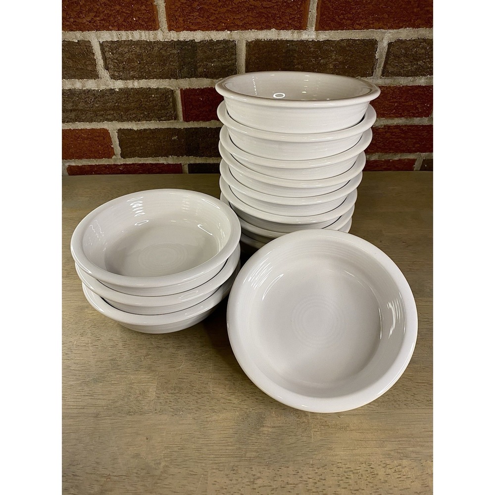 Homer Laughlin Company FIESTA Ware 7" WHITE CEREAL BOWL